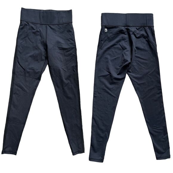 Buff Bunny Solid Black Sexy Side Seam Cropped 7/8 Leggings Women's size Small - Picture 1 of 6